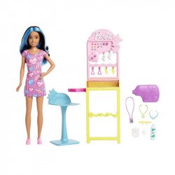 Barbie Skipper firts jobs - ékszerstand Baba, babakocsi Mattel