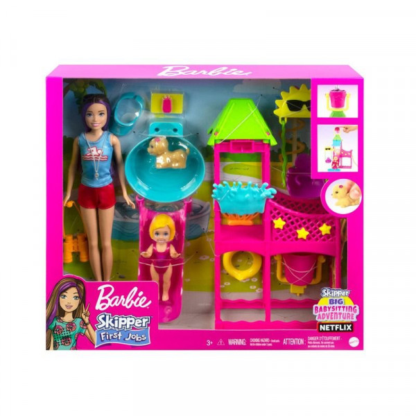 Barbie Skipper first jobs - vízipark játékszett