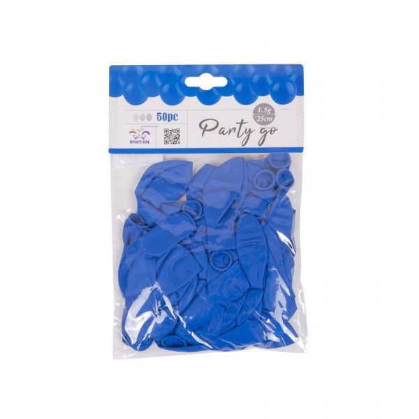 Lufi 25cm kék 50db /csomag