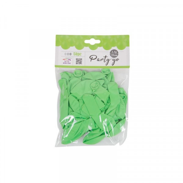 Lufi 25cm zöld 50db/csomag