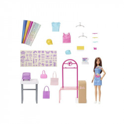 Barbie ruhatervező játékszett Baba, babakocsi Mattel