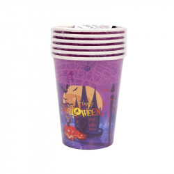 Halloween papír pohár 250 ml 6 db Party kellékek Nincs