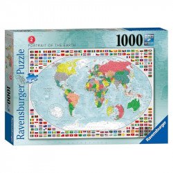 Puzzle 1000 db - Világtérkép 1000-2999 darabos puzzle Ravensburger