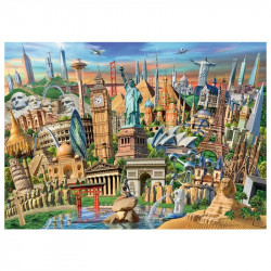 Puzzle 1000 db - A világ látnivalói