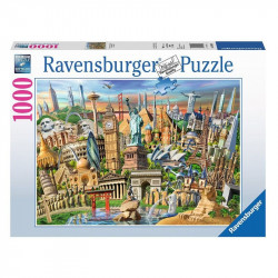 Puzzle 1000 db - A világ látnivalói 1000-2999 darabos puzzle Ravensburger