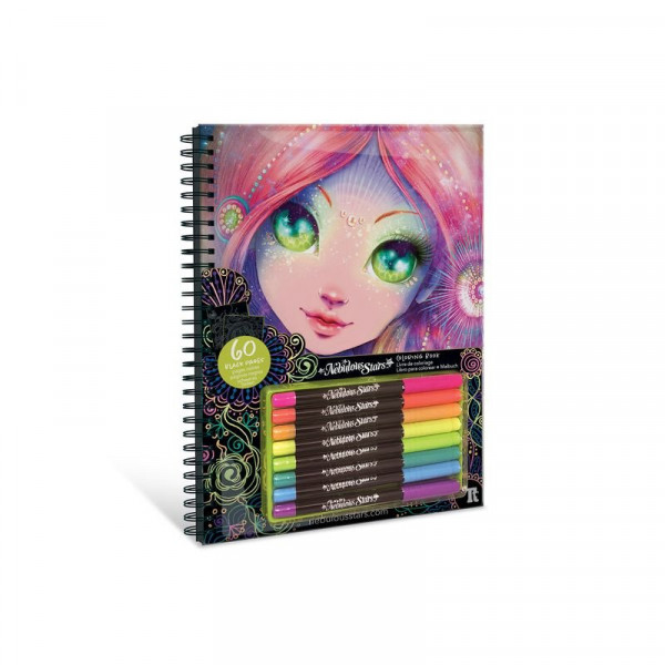 Színező filccel, fekete lapokkal