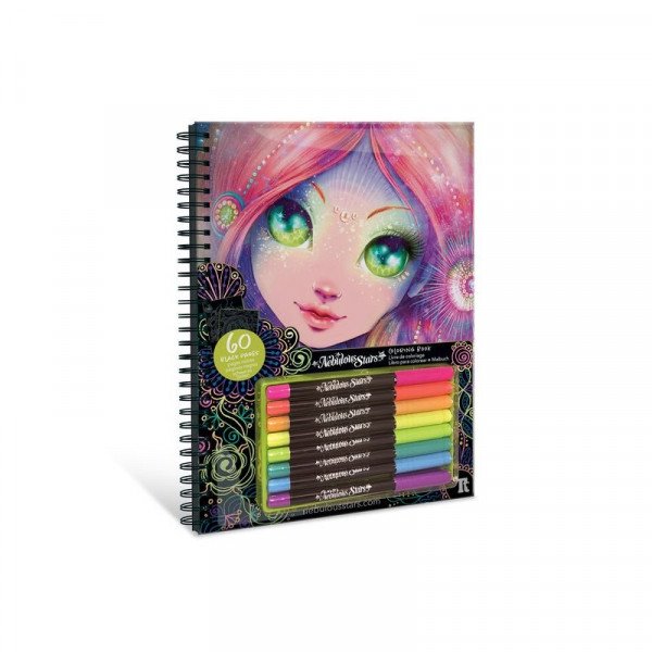 Színező filccel, fekete lapokkal