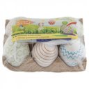 Húsvéti tojásdíszítő szett, 6 tojás, matricák, 2 féle