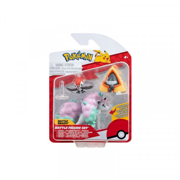 Pokémon 3 db-os figura csomag -  Snorunt, Pikipek, Galarian Ponyta