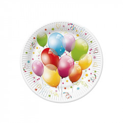 Lufis tányér 22,7 cm,  6 db/cs Party dekoráció Nincs