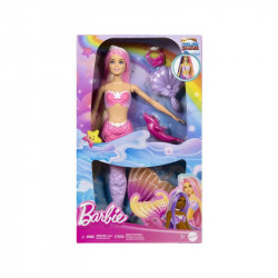 Barbie színváltó sellő Baba, babakocsi Mattel