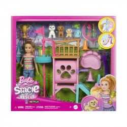 Barbie stacie to the rescue - kutyaiskola Baba, babakocsi Mattel