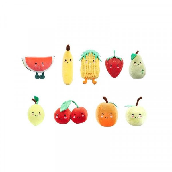 Plüss gyümölcsök, 16 cm, 6 féle