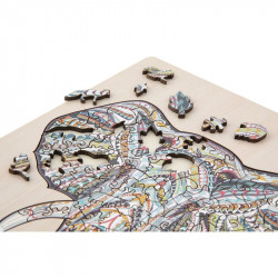 Fa puzzle 137 db - elefánt