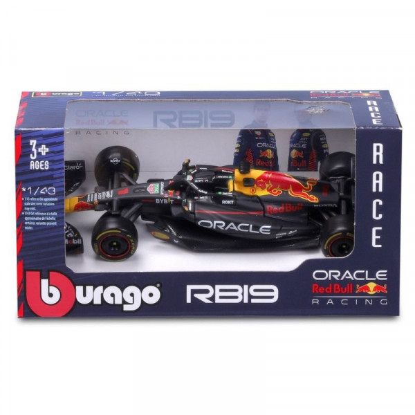 Bburago 1/43 F1 versenyautó - Red Bull RB19 #1(Max Verstappen)