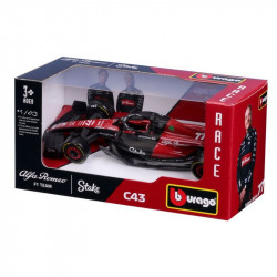 Bburago 1/43 F1 versenyautó - Alfa Romeo Stake C43 #77 (Vatteri Bottas) Autó, jármű Bburago