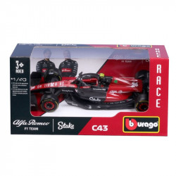 Bburago 1/43 F1 versenyautó - Alfa Romeo Stake C43 #24 (Guanyu Zhou) Autó, jármű Bburago