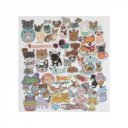 100 db-os matrica szett, kutyák és macskák, 2 féle