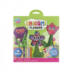 Origami virágok és állatok, 18 papírlappal