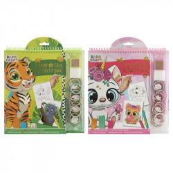 Nyomdázz és ragassz foglalkoztatófüzet, 2 féle Festés, színezés, rajzolás Grafix