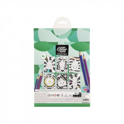 Csillogós kifestő, A4, 6 lap, 3 féle