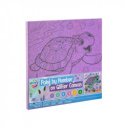 Fess számok szerint csillogós vásznon, 25x25 cm