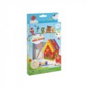 Mini madáretető 3 festékkel és ecsettel