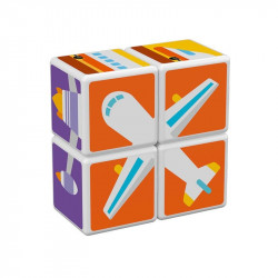 Geomag Magicube Printed Közlekedés 7 db