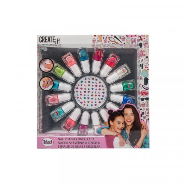 Create it! Sellő körömlakk 16 szín+matricák