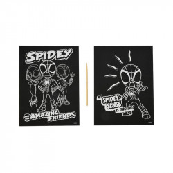 Képkarcoló 26x19,5 cm - Spidey, 2 db