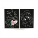 Képkarcoló 26x19, 5 cm - Stitch, 2 db