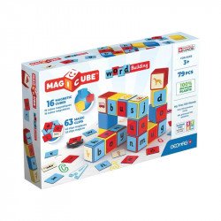 Geomag Magicube Word Building EU Recycled Clips 79 db Építőjáték Geomag