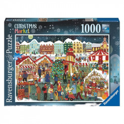 Puzzle 1000 db - Karácsonyi piac 1000-2999 darabos puzzle Ravensburger