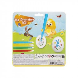 Húsvéti tojásfestő, 6 db sablon, 4 db toll Festés, színezés, rajzolás Grafix