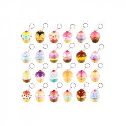 Squishy muffin kulcstató 24 féle Ajándék