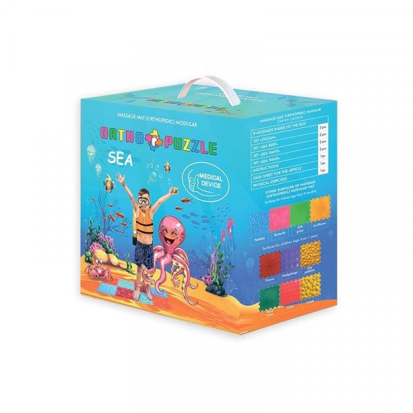 Ortopédiai masszázs szőnyeg szett - Tenger