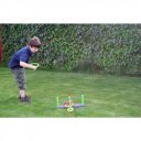 Színes karika dobáló játék