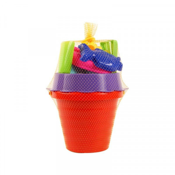 Hullámos homokozó 6 darabos készlet - többféle