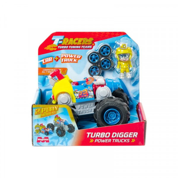 T-Racers 2az1-ben szuperterepjáró figurával szorti
