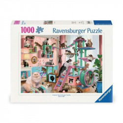 Puzzle 1000 db - Macskamenyország 1000-2999 darabos puzzle Ravensburger