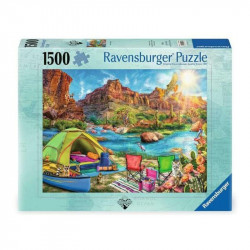 Puzzle 1500 db - Kemping a kanyonban 1000-2999 darabos puzzle Ravensburger