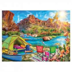 Puzzle 1500 db - Kemping a kanyonban