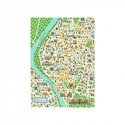Puzzle 1000 db - Sevilla térképe