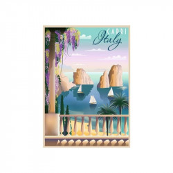 Puzzle 1000 db - Képeslap Capri