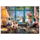 Puzzle 1000 db - A puzzle kirakó asztala