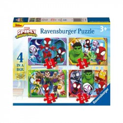 Puzzle 4in1 - Póki és barátai 100-499 darabos puzzle Ravensburger