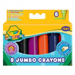 Crayola: Zsírkréta óriás 8 db. Festés, színezés, rajzolás Crayola