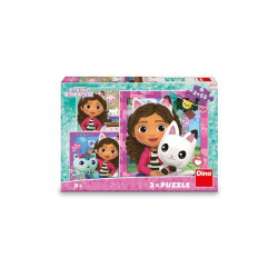 Puzzle 3x55 db - Gabi babaháza