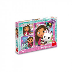 Puzzle 3x55 db - Gabi babaháza