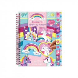 Matricázz számok szerint unikornis Kreatív készlet Totum